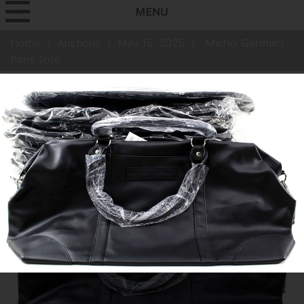 Michel Germain black tote bag. NWT
